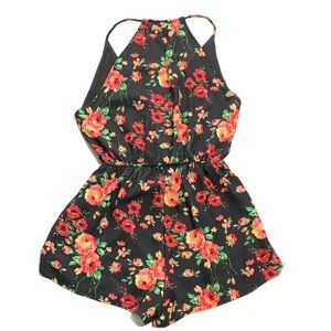 Jella Couture Floral Romper Small
